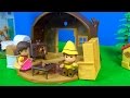 Heidi ve Maşa oyuncak ağaç ev | Heidi ve Clara yemek yiyor stop motion | Deprem oldu Peter düştü