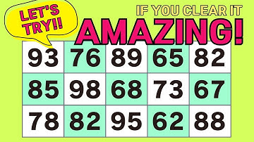 ⟪ Find the odd ⟫  Brain Exercises Quiz! Fun number search!  - Seniors Challenge - ver.238