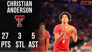 Details Christian Anderson  | 27 PTS 3 STL 5 AST vs Duke in a Comeback Win Update