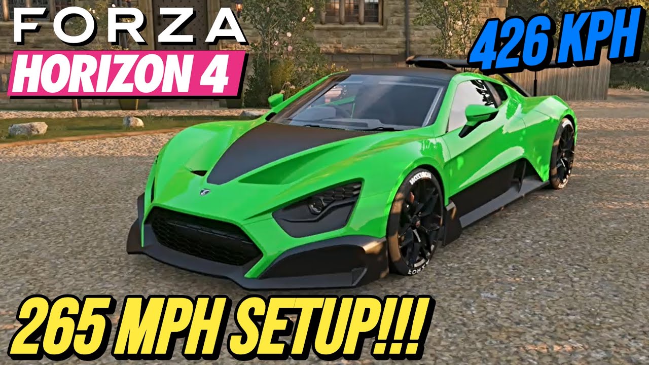 FORZA HORIZON 4 - 265 MPH Zenvo TSR-S Setup! - YouTube