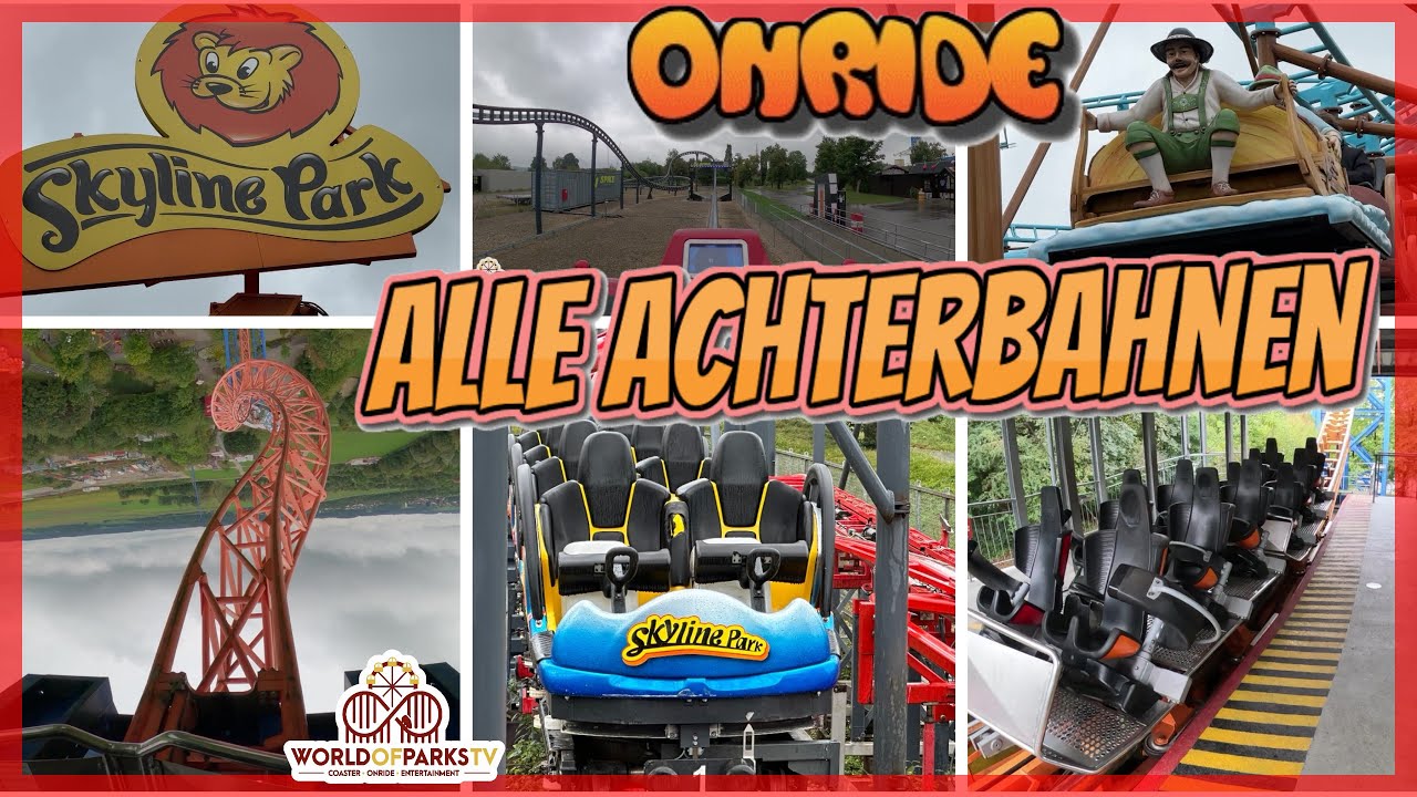 Skyline Park - Alle Achterbahnen Onride (POV) Skyline Park - All Roller Coasters Onride - Sky Wheel