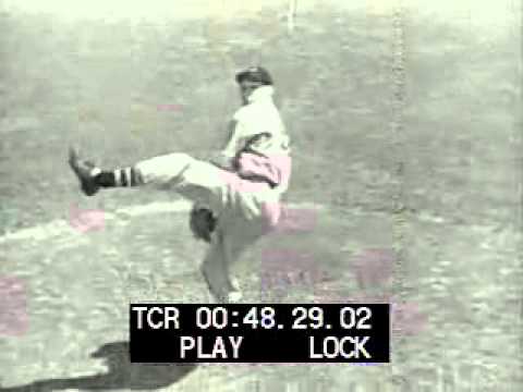 Bob Feller Demonstrates Pitching