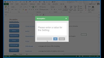 Modal Dialog Message Box with LightBox for Excel