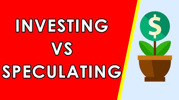 INVESTING VS SPECULATING - What does it mean to speculate and invest IN THE STOCK MARKET