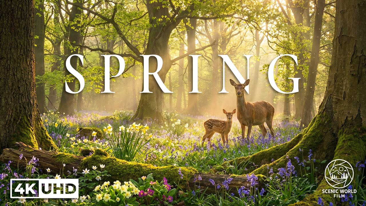 SPRING NETHERLANDS 4K🌷Scenic Relaxation Film With Calming Music - Video 4K Ultra HD