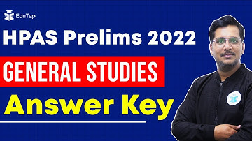 🔴HPAS Prelims 2022 GS Answer Key | HPAS 2022 Answer Key | Answer Key HPAS | GS Paper 1 Answer Key