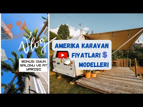 AMERİKADA KARAVAN GEZİYORUZ!! 🚍 😍 - OYUN SALONUNDA EĞLENMECE 🥳 VE AT YARIŞLARI 🏇🏆