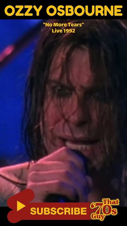 youtube ozzy osbourne no more tears