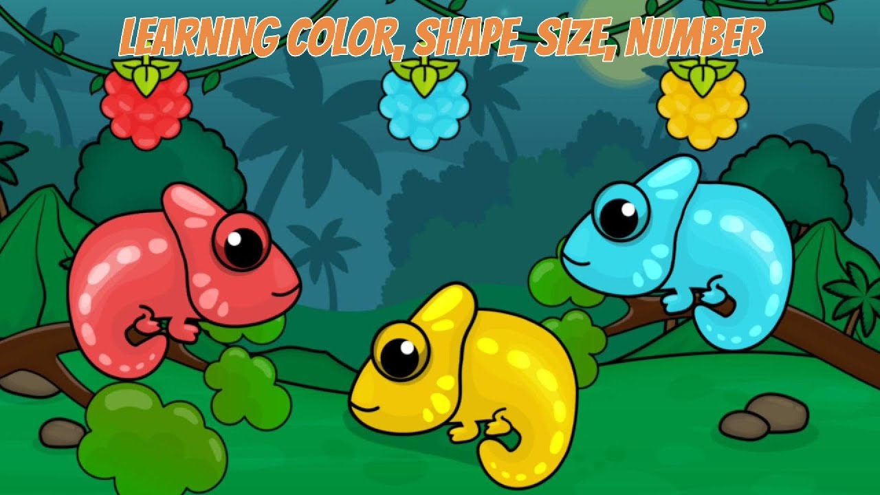 Learn Colors, Shapes, Sizes & Numbers! Fun Educational Video for Kids ...