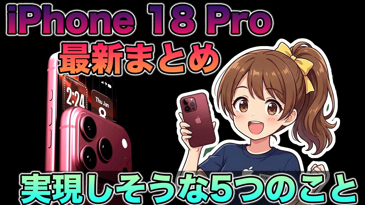 Summary of the latest information on the iPhone 18 Pro! Five