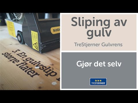 Slipe gulv - Slik gjør du det selv - Trestjerner