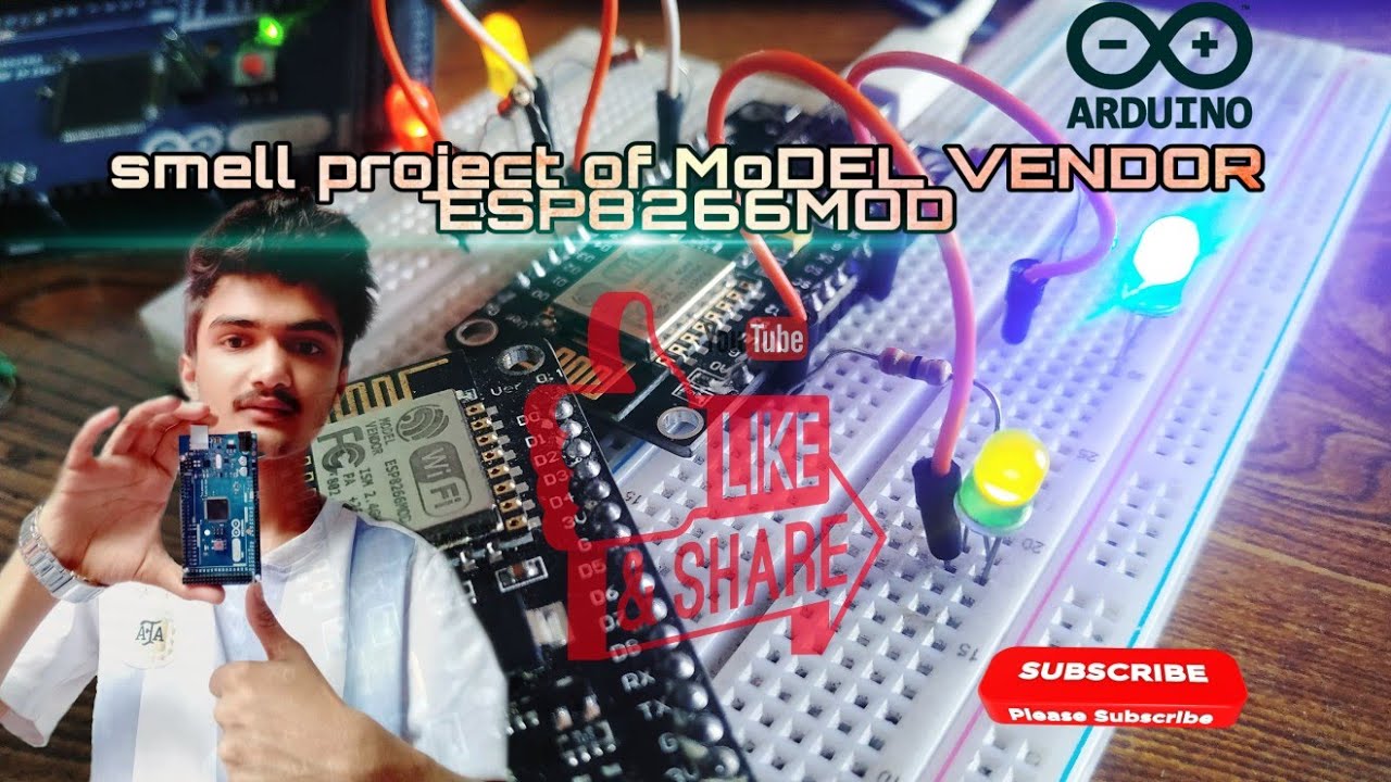 Small project of MoDEL VENDOR ES8266MOD #Arduino. - YouTube
