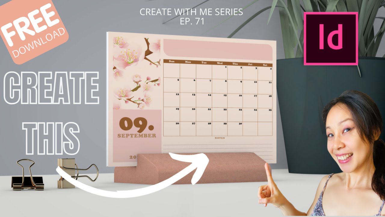 Free Download | Learn How To Create This SEPTEMBER CALENDAR In Indesign ...