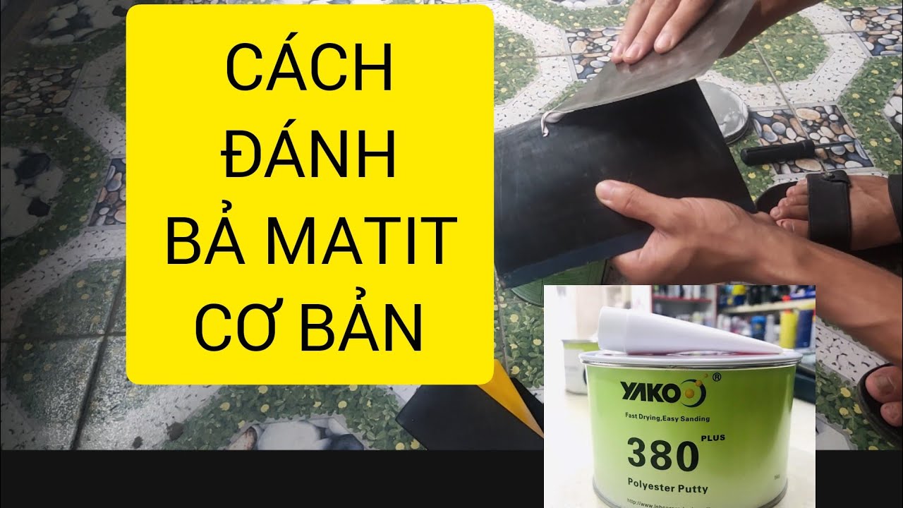 Cách đánh bả matit, cách trét bả matic cho người mới... - youtube
