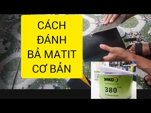 Video Cách đánh bả matit, cách trét bả matic cho người mới... - youtube