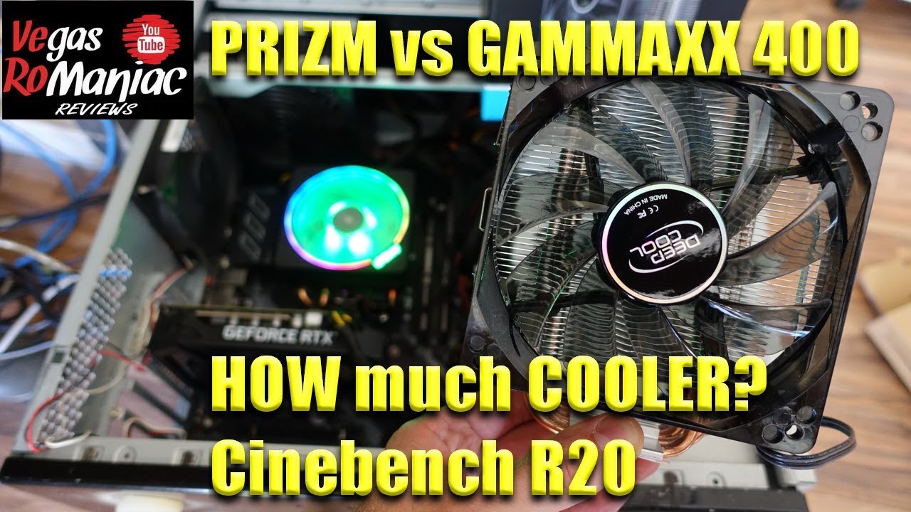 RYZEN 9 3900x Stock fan Prism vs DEEPCOOL GAMMAXX 400 Cinebench