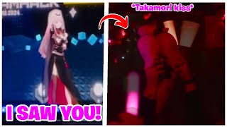 Calli calls out the Takamori Kissing in the crowd 【Hololive EN】