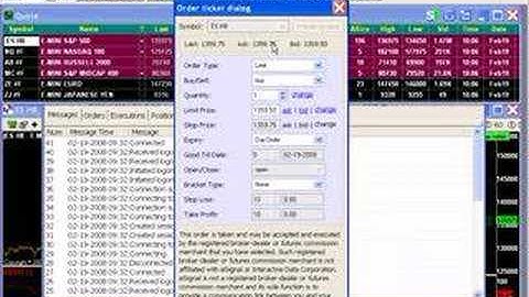 3. How to place trades using eSignal