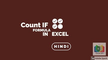 countif function in excel explained in hindi..easiest manner