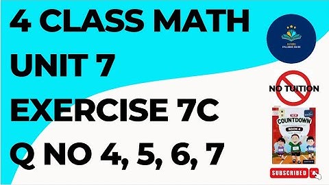 Oxford Countdown Book Class 4 Geometry Exercise 7C Q No Q No 4, 5, 6, 7 @syknowledgeforkids98