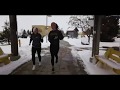 Winter run through the Arb at Gustavus Adolphus College