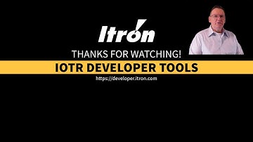 Itron IoTR Tools: Overview