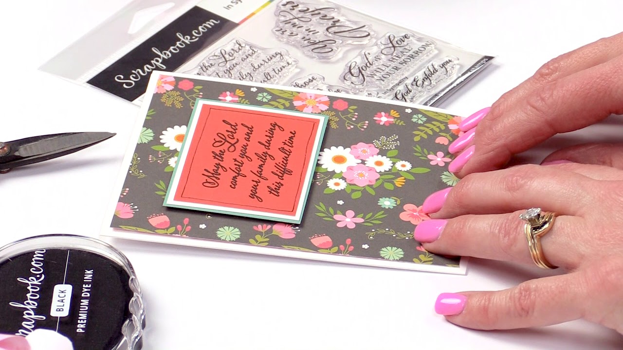 In Sympathy Stamp Set | Ideas and Inspiration | Scrapbook.com