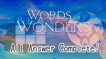 Words Of Wonders Crossword: Level 1-20 Answers!
