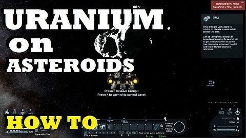 Space Engineers - How to find URANIUM on ASTEROIDS... It