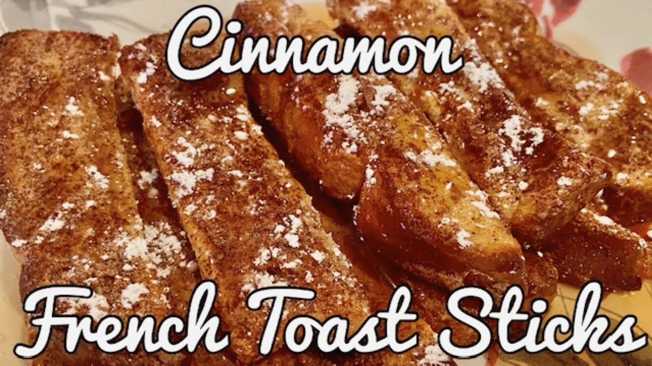 CINNAMON FRENCH TOAST STICKS *AIR FRIED IN THE NINJA FOODI YouTube