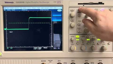 Tektronix TDS5000B series oscilloscope walk through (TDS5054B)