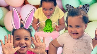 Autumn throws up on Easter! Egg Hunt and Coloring Eggs plus the EASTER BUNNY left us a SURPRISE!
