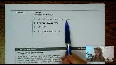 2.6 - Prove Statements about Segments & Angles video #1