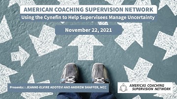 Using the Cynefin to help supervisees manage uncertainty.