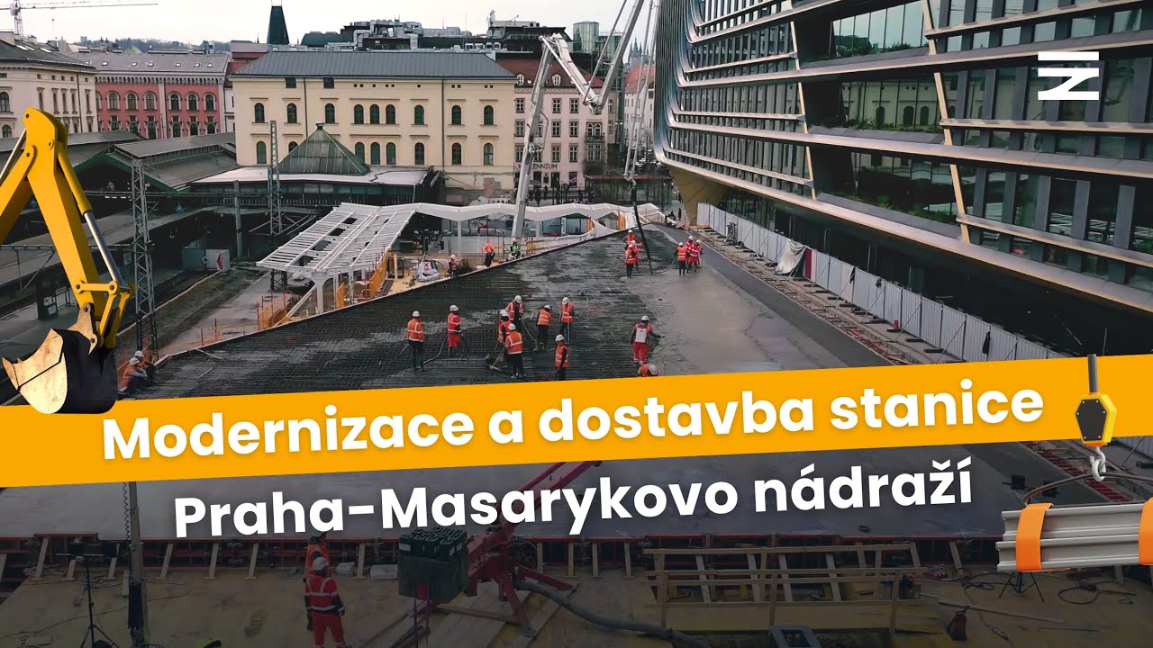 PRAHA MASARYKOVO NÁDRAŽÍ | ⚡ Betonáž