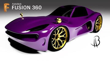 Car Design Speedrun 9 - Using Autodesk Fusion 360 - sports car
