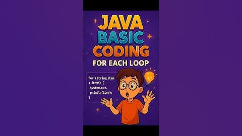 for each loop in java