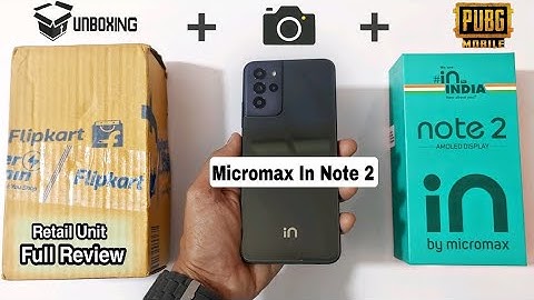Micromax In Note 2 Unboxing & Camera Test, PUBG Test | Buy or Not? Full Review