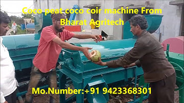 Cocopeat and coir making machine,coir making machine from waste coconuts,coco peat making machine