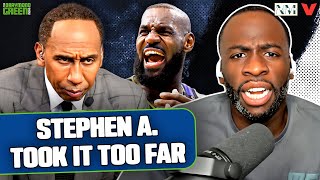 Draymond Green reacts to LeBron James confronting Stephen A. Smith for Bronny takes in Lakers win