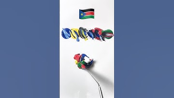 What color do mixed flags make? #satisfying #colormixing #flagmixing #mixingcolors #magicolor #asmr