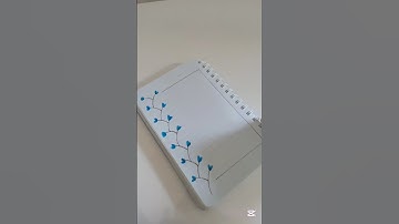 Easy border design idea✨💙 #aesthetic #art #shortvideo #shorts #viralvideo #trending #easy #artistic