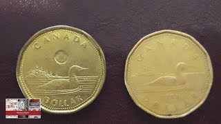 Монеты 1 доллар Канада 1988,2014 / Северная Гагара