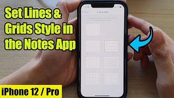 iPhone 12: How to Set Lines & Grids Style in the Notes App