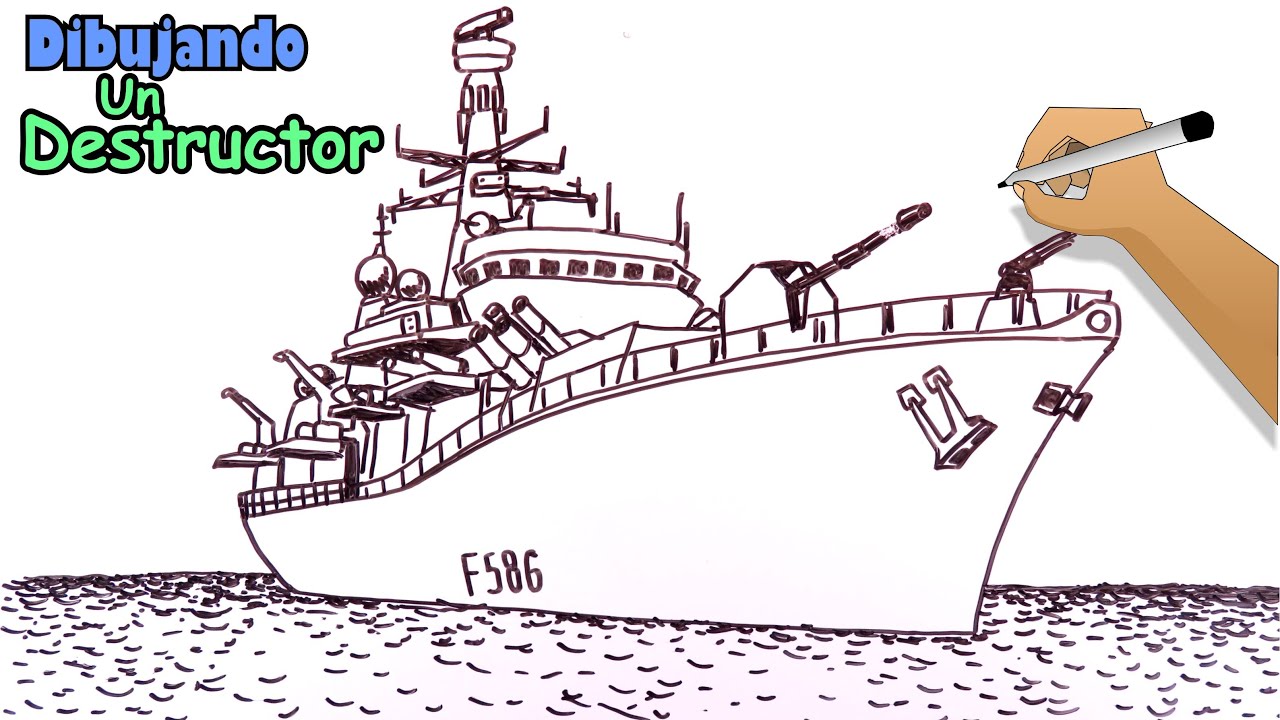 Detalle 31+ imagen dibujos de barcos de guerra