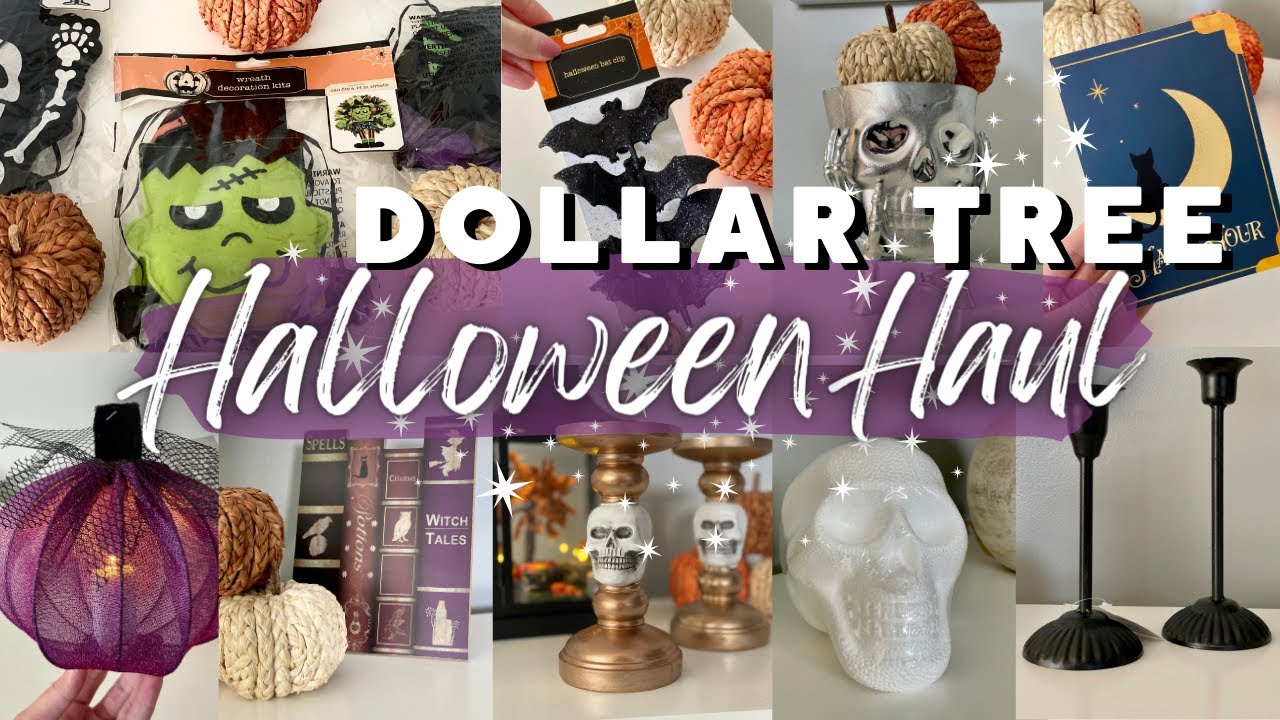 New Halloween DOLLAR TREE HAUL | Must See New Finds For DIY\'s ...