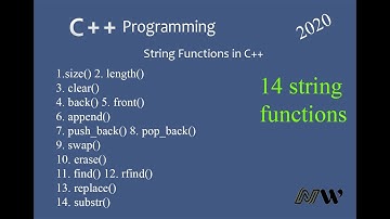 14 C++ String functions in Urdu/Hindi