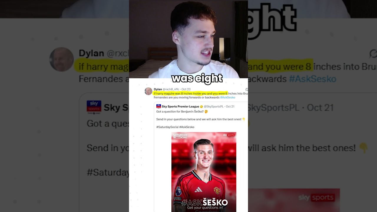 Twitter asks Sesko their questions
