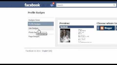 Get A Facebook Like Badge