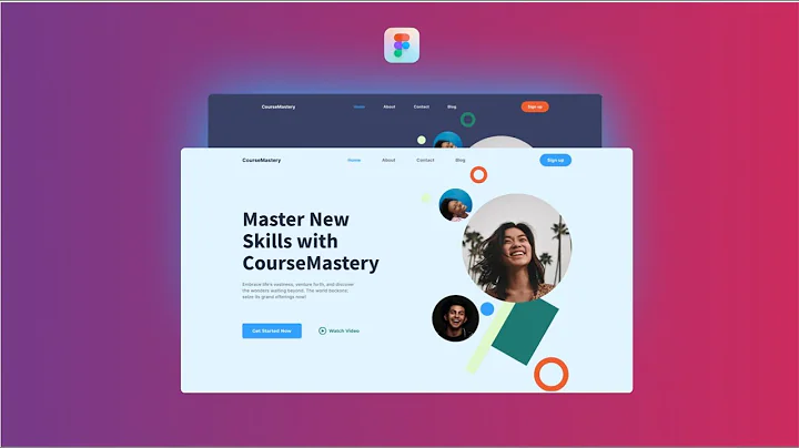 Figma Tutorial: Crafting a Course website Header
